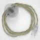Cableado para lámpara de pie, cable TN01 Lino Natural Neutro 3 m. Elige tu el color de la clavija y del interruptor!