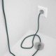 Cableado para lámpara de pie, cable RC30 Algodón Gris Piedra 3 m. Elige tu el color de la clavija y del interruptor!