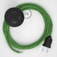 Cableado para lámpara de pie, cable RX08 Algodón Bronte 3 m. Elige tu el color de la clavija y del interruptor!
