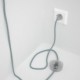 Cableado para lámpara de pie, cable RT14 Efecto Seda Stracciatella 3 m. Elige tu el color de la clavija y del interruptor!