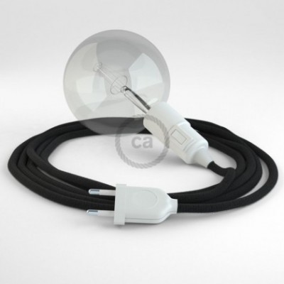 Crea tu Snake Algodón Negro RC04 y trae la luz donde tu quieras.