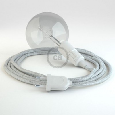Crea tu Snake Glitter Blanco RL01 y trae la luz donde tu quieras.