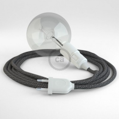Crea tu Snake Glitter en Lino Natural Negro RS81 y trae la luz donde tu quieras.