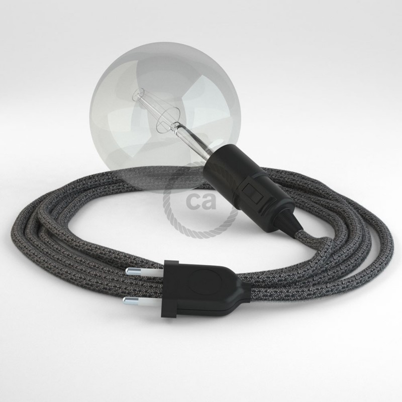 Crea tu Snake Glitter en Lino Natural Negro RS81 y trae la luz donde tu quieras.