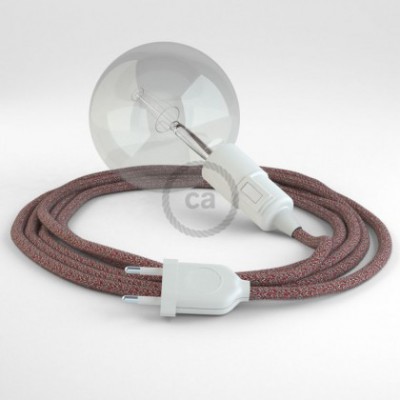 Crea tu Snake Glitter en Lino Natural Rojo RS83 y trae la luz donde tu quieras.
