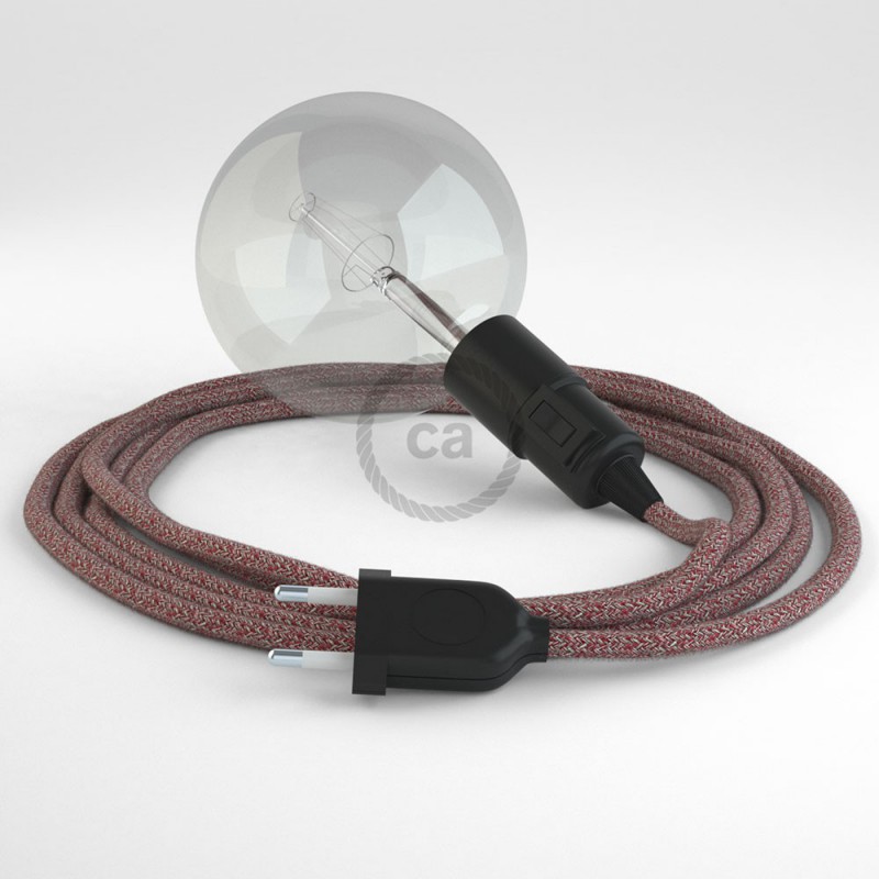 Crea tu Snake Glitter en Lino Natural Rojo RS83 y trae la luz donde tu quieras.