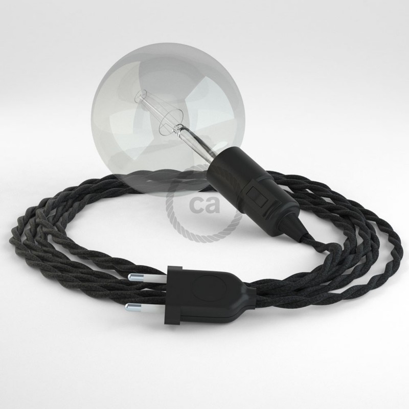 Crea tu Snake Algodón Negro TC04 y trae la luz donde tu quieras.