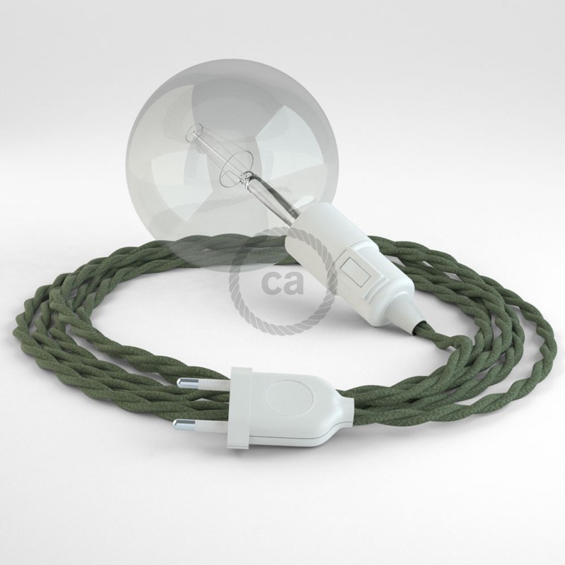 Crea tu Snake Algodón Gris Verde TC63 y trae la luz donde tu quieras.