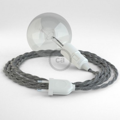 Crea tu Snake Lino Natural Gris TN02 y trae la luz donde tu quieras.