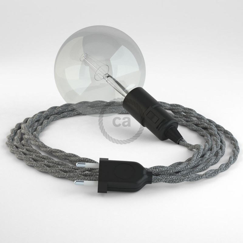 Crea tu Snake Lino Natural Gris TN02 y trae la luz donde tu quieras.