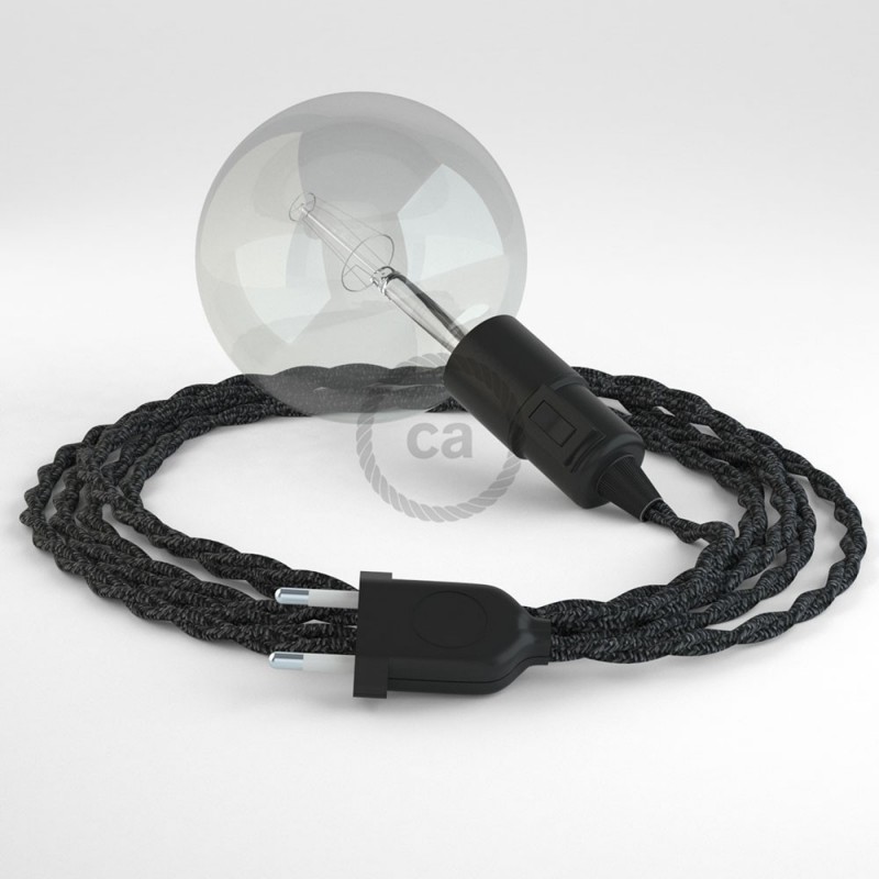 Crea tu Snake Lino Natural Antracita TN03 y trae la luz donde tu quieras.