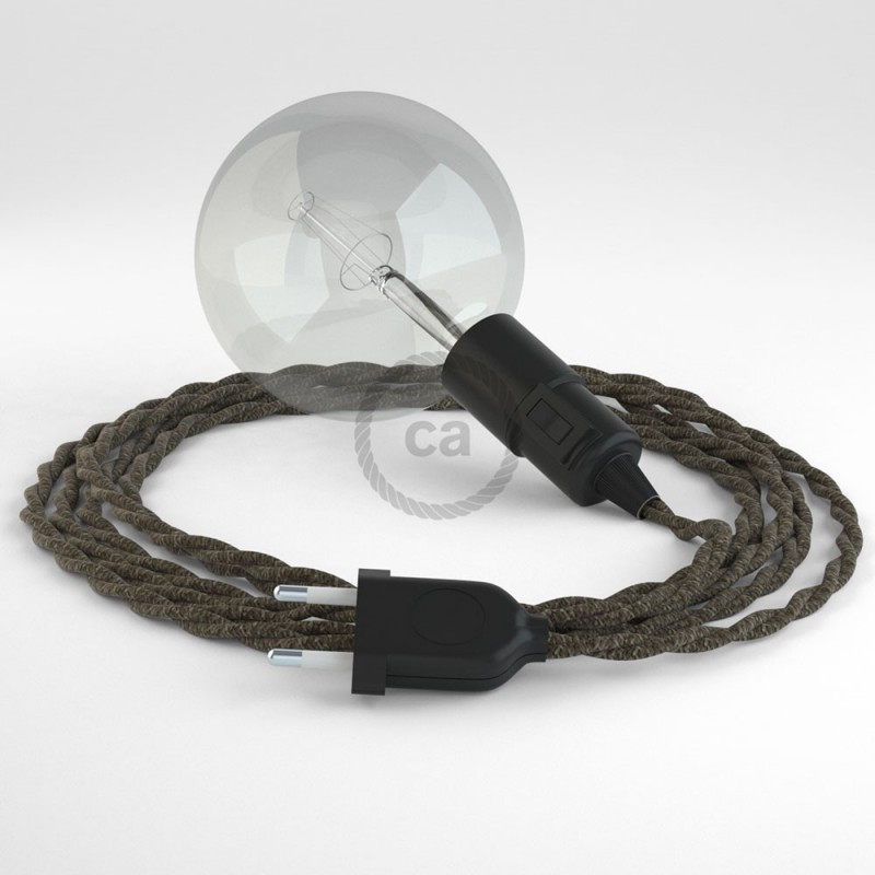 Crea tu Snake Lino Natural Marrón TN04 y trae la luz donde tu quieras.