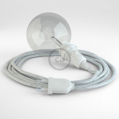 Crea tu Snake para pantalla Glitter Blanco RL01 y trae la luz donde tu quieras.