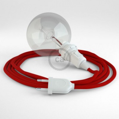 Crea tu Snake para pantalla Efecto Seda Rojo RM09 y trae la luz donde tu quieras.