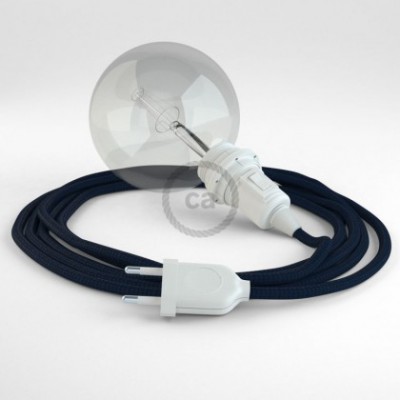 Crea tu Snake para pantalla Efecto Seda Azul Marino RM20 y trae la luz donde tu quieras.