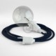 Crea tu Snake para pantalla Efecto Seda Azul Marino RM20 y trae la luz donde tu quieras.