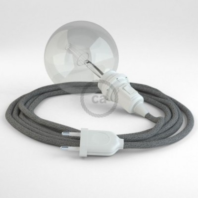 Crea tu Snake para pantalla Lino Natural Gris RN02 y trae la luz donde tu quieras.