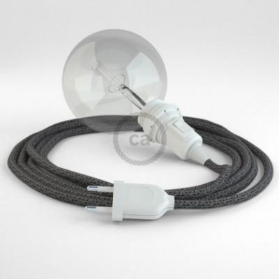 Crea tu Snake para pantalla Glitter en Lino Natural Negro RS81 y trae la luz donde tu quieras.