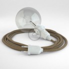 Crea tu Snake para pantalla Glitter en Lino Natural Marrón RS82 y trae la luz donde tu quieras.