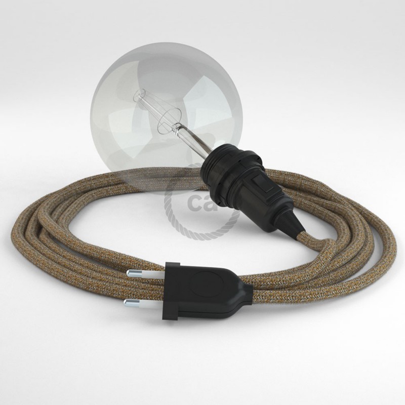 Crea tu Snake para pantalla Glitter en Lino Natural Marrón RS82 y trae la luz donde tu quieras.