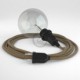 Crea tu Snake para pantalla Glitter en Lino Natural Marrón RS82 y trae la luz donde tu quieras.
