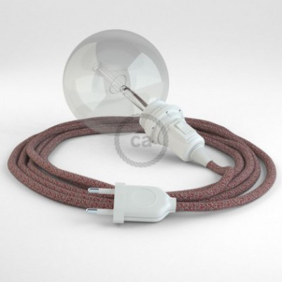 Crea tu Snake para pantalla Glitter en Lino Natural Rojo RS83 y trae la luz donde tu quieras.