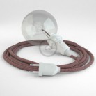 Crea tu Snake para pantalla Glitter en Lino Natural Rojo RS83 y trae la luz donde tu quieras.