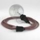 Crea tu Snake para pantalla Glitter en Lino Natural Rojo RS83 y trae la luz donde tu quieras.