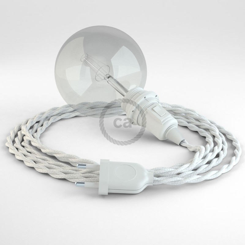 Crea tu Snake para pantalla Algodón Blanco TC01 y trae la luz donde tu quieras.
