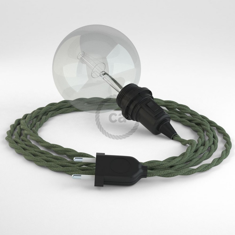 Crea tu Snake para pantalla Algodón Gris Verde TC63 y trae la luz donde tu quieras.