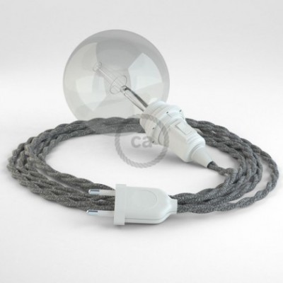 Crea tu Snake para pantalla Lino Natural Gris TN02 y trae la luz donde tu quieras.