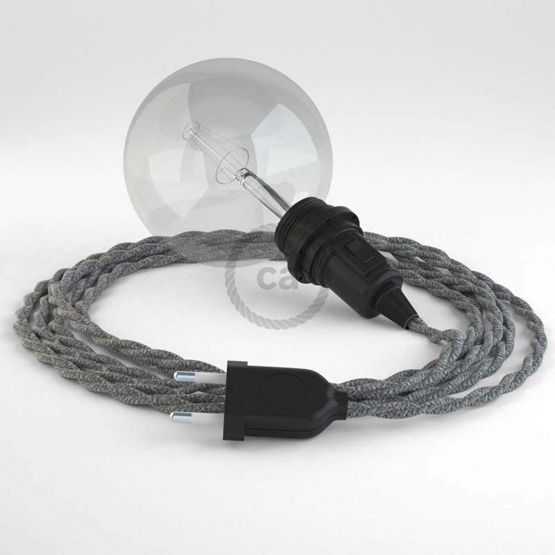 Crea tu Snake para pantalla Lino Natural Gris TN02 y trae la luz donde tu quieras.