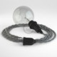 Crea tu Snake para pantalla Lino Natural Gris TN02 y trae la luz donde tu quieras.