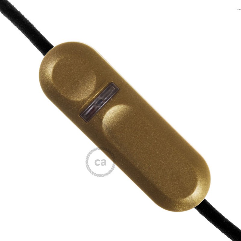 Dimmer para LED y bombillas tradicionales con interruptor dorado
