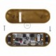 Dimmer para LED y bombillas tradicionales con interruptor dorado