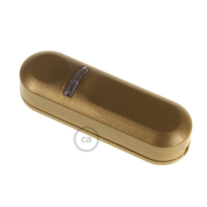 Dimmer para LED y bombillas tradicionales con interruptor dorado
