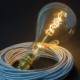 Bombilla Dorada LED XXL Pera A165 Filamento Curvado con Doble Espiral 5W E27 Dimmable 2000K