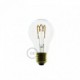 Bombilla Transparente LED Standard A60 Filamento Curvado con Espiral 3W E27 Dimmable 2200K
