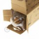 Bombilla Dorada LED Esfera G45 Filamento Curvado con Espiral 3W E14 Dimmable 2000K