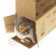 Bombilla Transparente LED Esfera G45 Filamento Curvado con Espiral 3W E14 Dimmable 2200K
