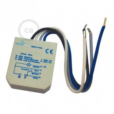 Dimmer LED profesional universal para instalación caja de pared y controlable con interuptor