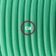 Pendel único, lámpara colgante cable textil Ópalo en tejido Efecto Seda RH69