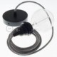 Pendel para pantalla, lámpara colgante cable textil Lollipop en Algodón RX09