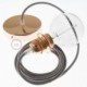 Pendel para pantalla, lámpara colgante cable textil Lollipop en Algodón RX09