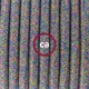 Pendel para pantalla, lámpara colgante cable textil Lollipop en Algodón RX09