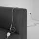Alargador eléctrico con cable textil RN01 Lino Natural Neutro 2P 10A Made in Italy.