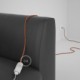 Alargador eléctrico con cable textil RX07 Algodón Indian Summer 2P 10A Made in Italy.