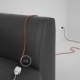 Alargador eléctrico con cable textil RX07 Algodón Indian Summer 2P 10A Made in Italy.