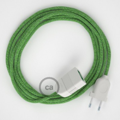 Alargador eléctrico con cable textil RX08 Algodón Bronte 2P 10A Made in Italy.