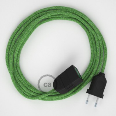 Alargador eléctrico con cable textil RX08 Algodón Bronte 2P 10A Made in Italy.